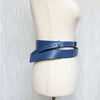 SRB Smart.Rich.B#tch Belt Womens Cobalt Statement Leather Double-wrap Design