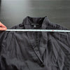 Saks Fifth Avenue Black Double Breasted Oversized Linen Cotton Blazer, size M