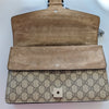 Gucci GG Dionysus Tiger Head  Canvas Shoulder Bag Womens Beige Logo Metal Chain