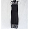 Lost + Wander Black Lace Velvet High Neck Sleeveless Maxi Dress, size S