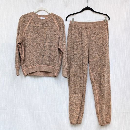 John Elliott 2PC Set: Brown Sweatshirt, size 1/S & Sweatpants, size 2/M