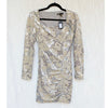 Maje Argent Raneli Dress FR 36/S Silver Sequin-embroidered Velvet Mini NWT