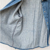 Non Blue Denim Long Sleeve Snap Shirt Track Jacket Washed, size M