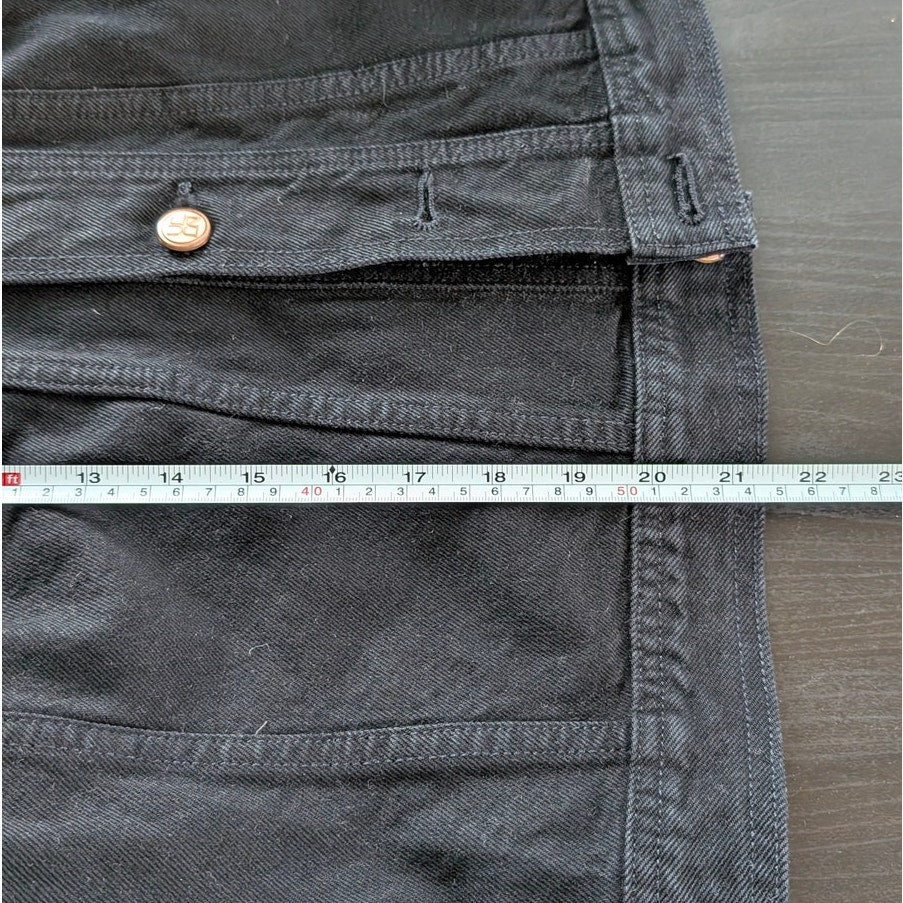 Ulla Johnson Cosette Black Denim Boxy Button Jacket