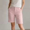Vince Bermuda Shorts Womens 0 Pink Cotton Stretch Mid-rise Chino Long