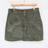 Ted Baker Omarah Cord Green High Waist A-line Mini Skirt, size 4/US10/L