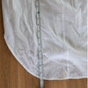 Vince Dress Womens XS White Gauze Sheer Peasant Tassel Long Sleeve Tunic Midi