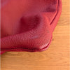 Etro Milano Red Leather Tote Bag Made in Italy Large Shopper Shoulder Bag
