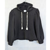 G. Label by Goop Torre Ruffle Puff Sleeve Hoodie Black M