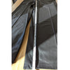 NA-KD x Angelica Blick Black Faux Leather PU Mid Rise Pants, size 36/US 6/S