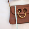JW Anderson Pierce Brown Leather Medium Handbag Shoulder Bag