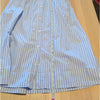 Stateside Iberus Dress Womens S Poplin Shirt Clear Sky Stripe Midi Long Sleeve