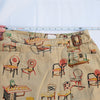 Anthropologie Postmark Beige Cotton Chairs Canvas A-line Wrap Mini Skirt, size 2