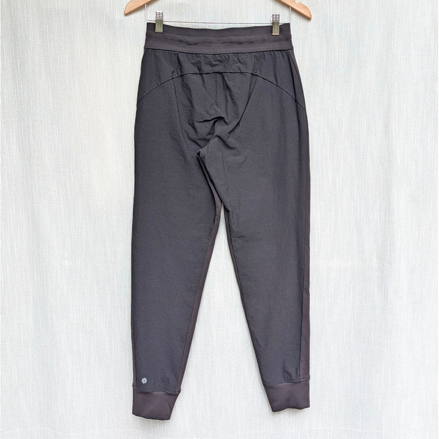Athleta Headlands Hybrid Trek Mid Rise Jogger Womens 2 Black Water-repellent