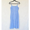 Part Two Reysa Dress Womens EU36/ S Marina Blue Linen Sleeveless Shirt Button