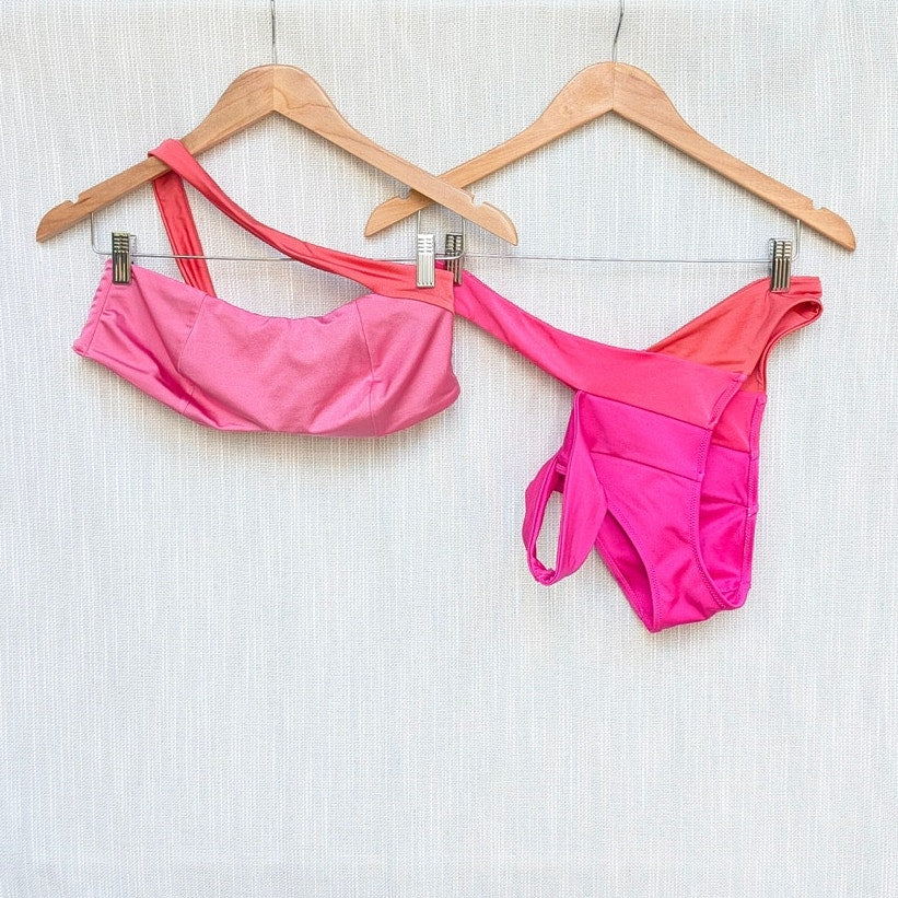 Agent Provocateur Teri Cutout Colorblock Bikini Set Womens 5/US 10 Top & Bottom