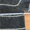 COS Charcoal Striped Alpaca Wool Blend Crewneck Long Sleeve Relaxed Sweater XS