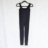 Calzedonia Catsuit Jumpsuit Onepiece Womens S/M Black Rib Sleeveless Long