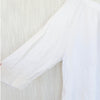 Jenni Kayne Linen August Dress Womens L White Relaxed Mini Shirt 3/4 Sleeve
