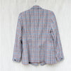 Rag & Bone Elise Wool Blend Plaid Blazer Womens 2 Gray/Blue Double-breasted