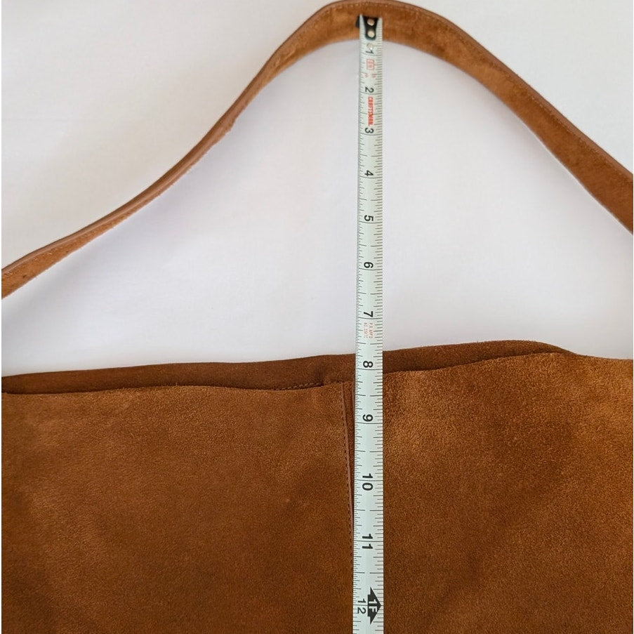 Mango MNG Bag Brown Leather Bucket Shoulder Adjustable Strap
