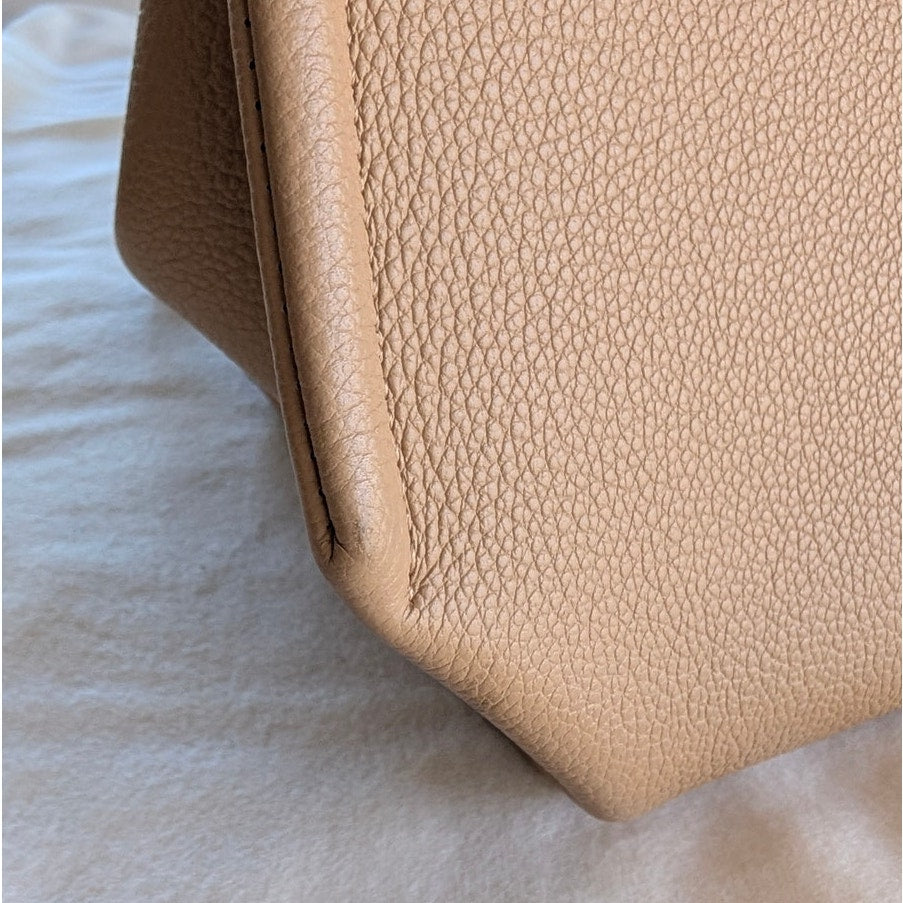 Polene Numero Neuf Edition Textured Sand Leather Shoulder Crossbody Bag