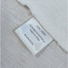 Posse Mia Linen Crop Top Womens S White Knot Detail V-neck Half Sleeve