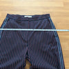 See by Chloe Navy Striped Cotton Tapered Ankle Pants Size 44 US 12