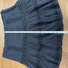 Charo Ruiz Ibiza Hortens Lace Mini Skirt Womens L Black Ruffle A-line Cotton