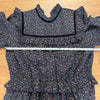 Dôen Clay Midi Dress in Black Marfa Paisley Womens L Tiered Long Sleeve NWT