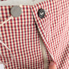 Berwich Laura 67 Pants Womens IT44 US 8 Red Gingham Check Wool es1508x Italy NWT