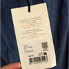 NWT Octobre Agnel Mottled Blue Chino Linen High Rise Trouser Pants, Size XL