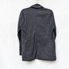 Saks Fifth Avenue Black Double Breasted Oversized Linen Cotton Blazer, size M