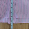 Maeve Sleeveless Fitted A-Line Midi Dress Womens M Pink Striped Pleated Detail