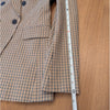 Banana Republic BR Plaid Blazer Womens 4 Brown Double-breasted Long Sleeve