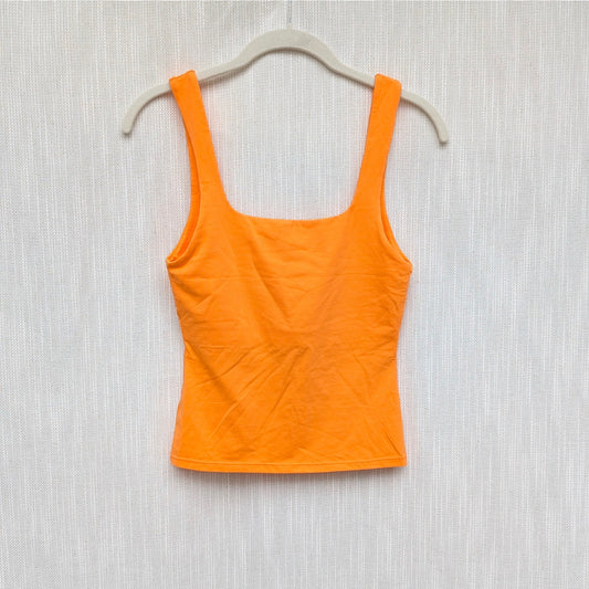 Free People Intimately Top Womens XS Orange Cotton Sleeveless Tank