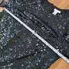 H&M Green Jersey Sequin Long Raglan Sleeve Short Dress M
