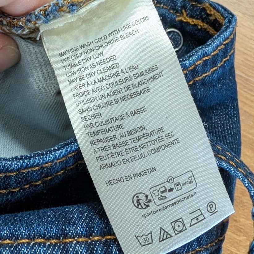 Pilcro High-Rise Wide-Leg Trouser Jeans Womens 27 Blue Denim NWOT