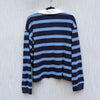 Lioness Countryside Jersey Midnight Stripe Oversized Long Sleeve Top, size L