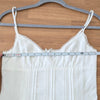 LPA Janelle Mini Dress Womens XS White Poplin Eyelet Ruffle Sleeveless