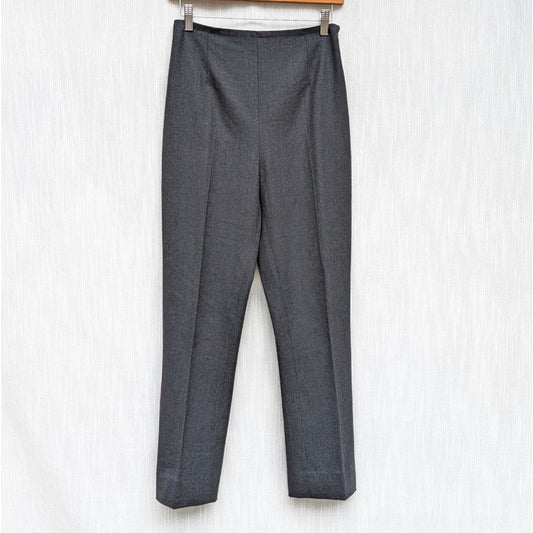 Ralph Lauren Pants Womens 6 Gray Wool High-rise Tailored Ankle Dress