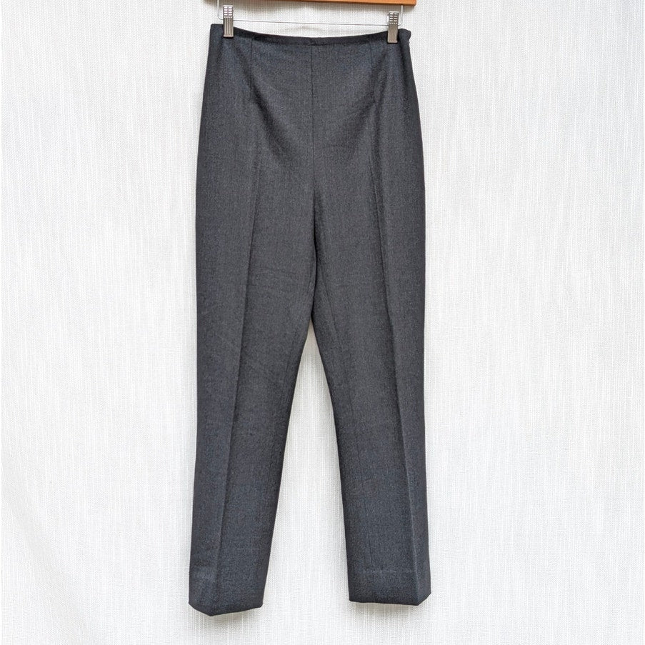 Ralph Lauren Pants Womens 6 Gray Wool High-rise Tailored Ankle Dress