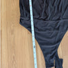 Anine Bing Jeanette Bodysuit Womens S Black NWT Black Jersey Cowl Neck Tank