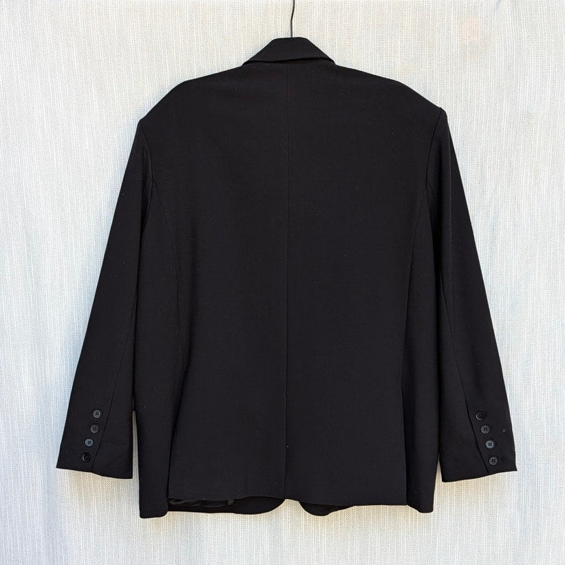JLUXLABEL Core Standard Blazer Womens L Single-breasted Oversized Boyfriend