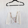 Free People Chloe Embroidered Tank Top Womens XS Linen/Cotton Sleeveless NWT