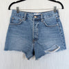 Anine Bing Gina Denim Mini Shorts Womens 27 Blue High-rise Hot