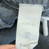 The Great Staduim Sweatpants Womens 0 Gray Cotton Relaxed Cropped