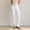 Blugirl Blumarine Jeans Womens 8 White Denim Mid-rise Slim Straight Leg NWT