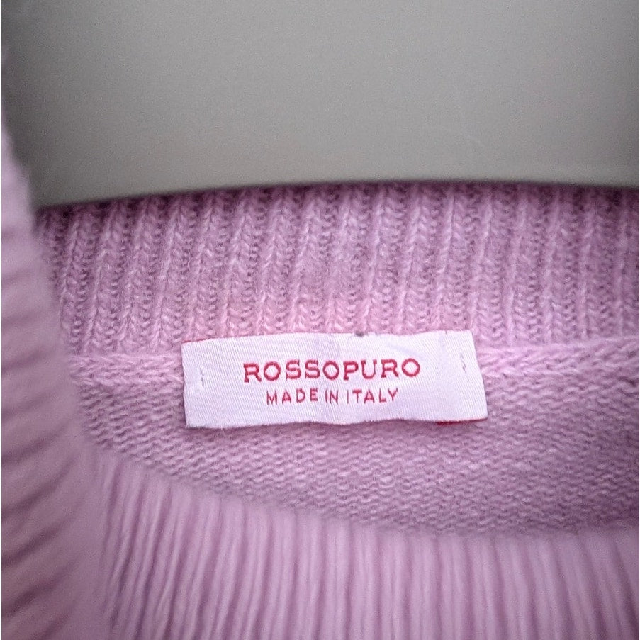 Rossopuro Sweater Womens Eu46/L Wool Cashmere Long Sleeve Turtleneck