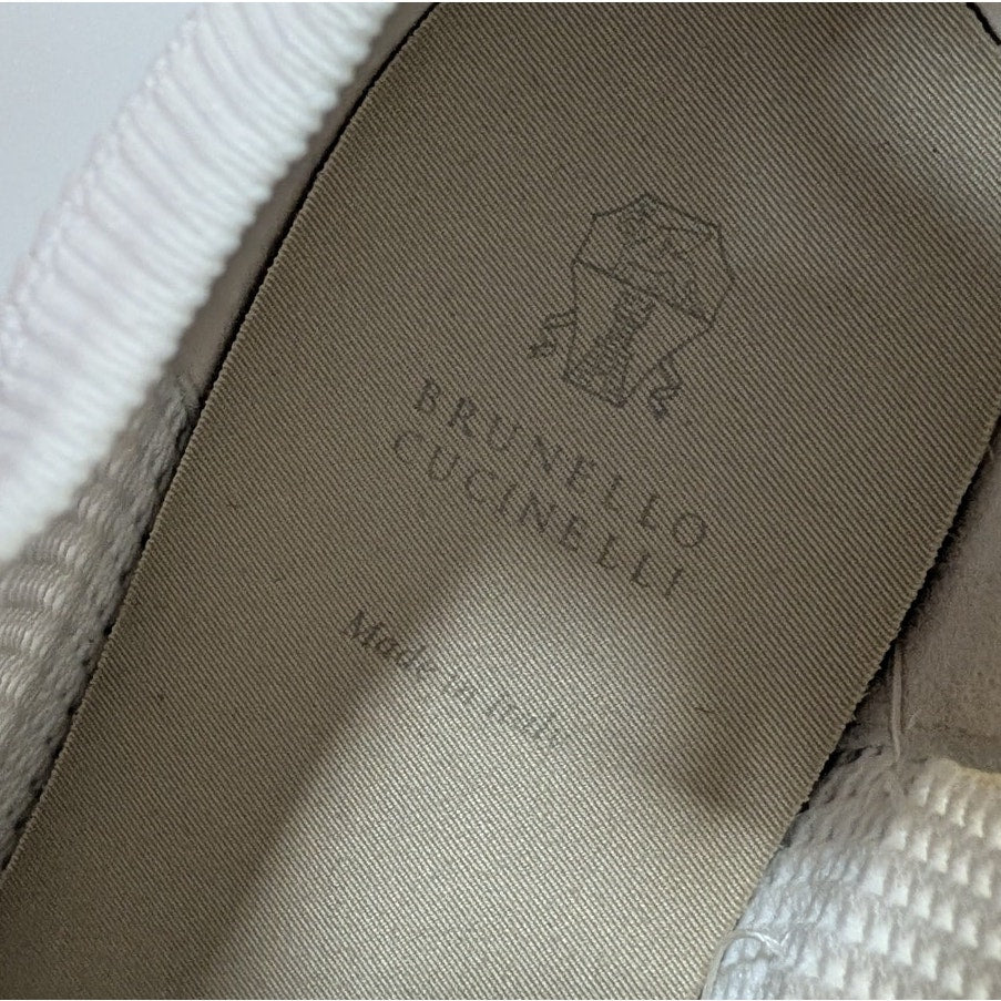 Brunello Cucinelli Monili-detail Panelled Sneakers Womens EU 40/US 10 Low Top